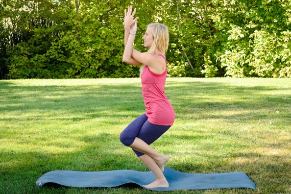 eagle pose for knee pain