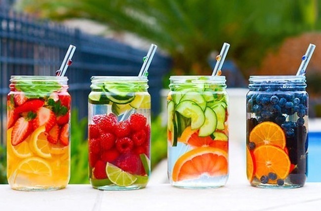 infused water with fruits