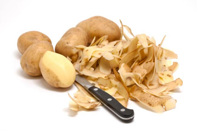 potato peels for hair graying