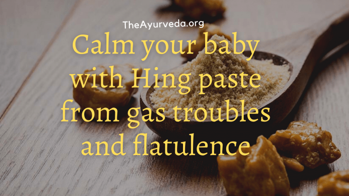 hing paste cures gas trouble in babies