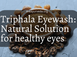 Triphala eyewash solution